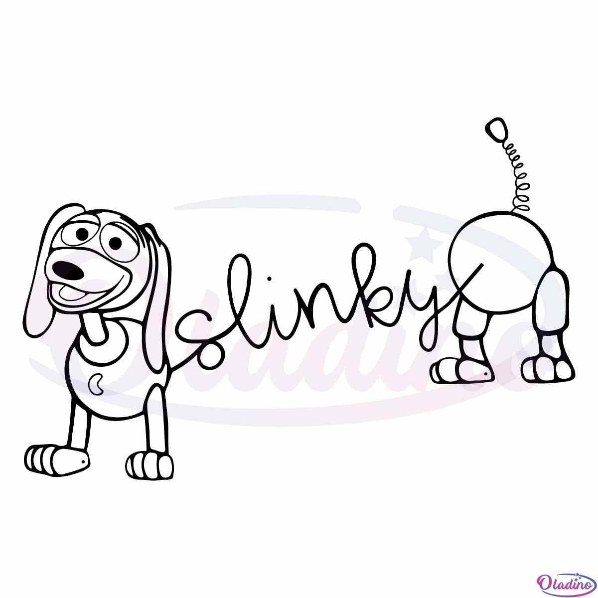 Slinky Toy Story Funny Character SVG Digital File