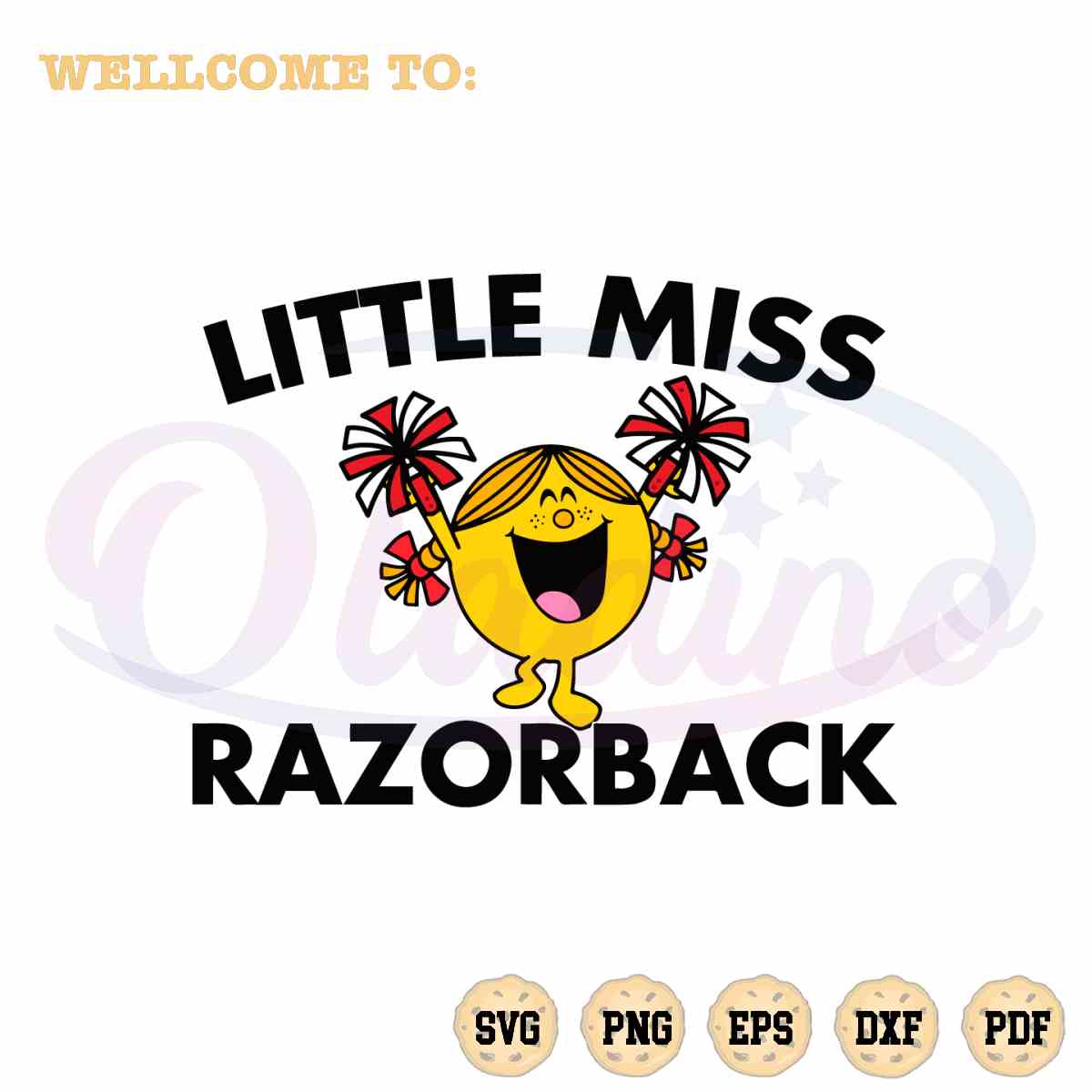 Funny Little Miss Razorback SVG Files for Cricut Sublimation Files