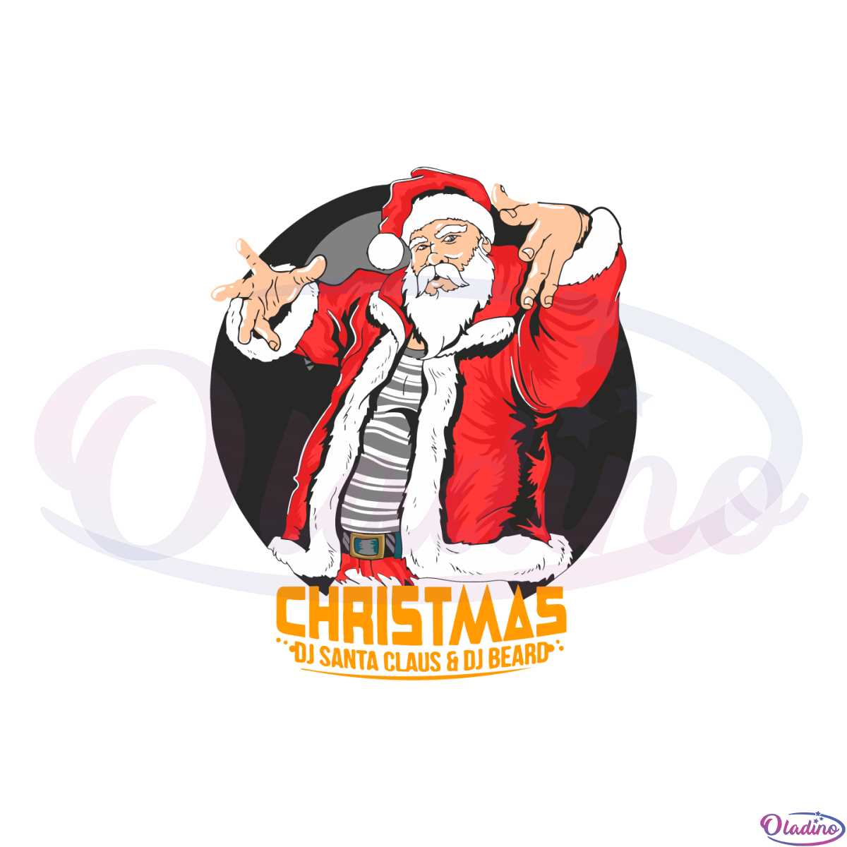 Dj Santa Claus Svg Cutting File For Personal Commercial Uses