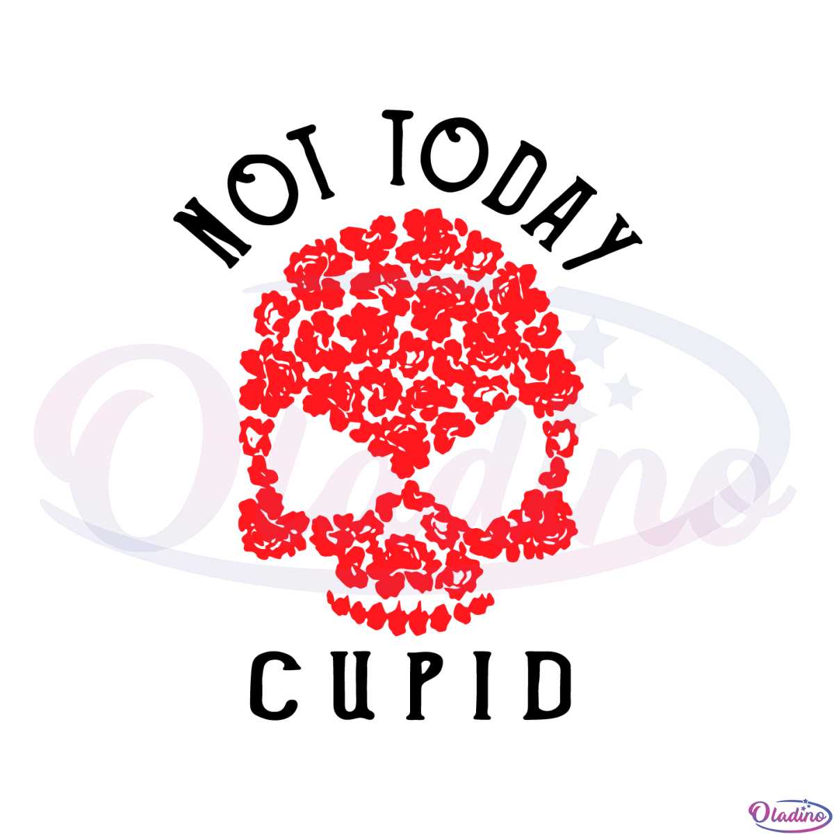 Funny Anti Valentine's Day Not Today Cupid Svg Cutting Files