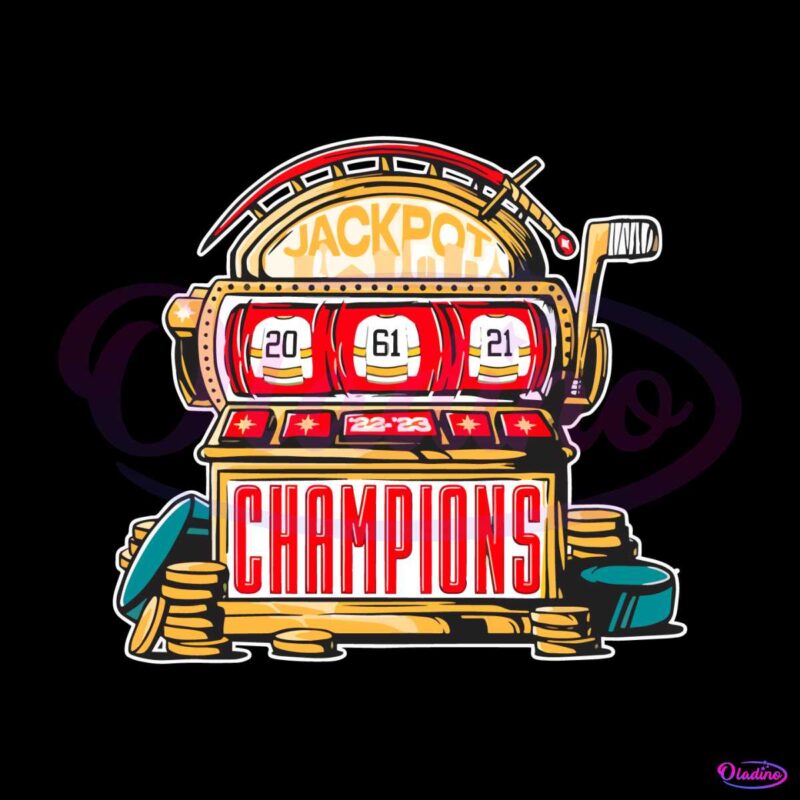 Vegas Golden Knights Jackpot Champions 2023 SVG Cricut File Oladino