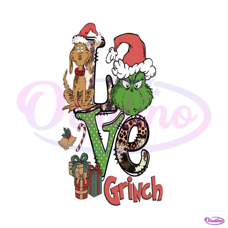 Retro Christmas Love The Grinch Svg For Cricut Files