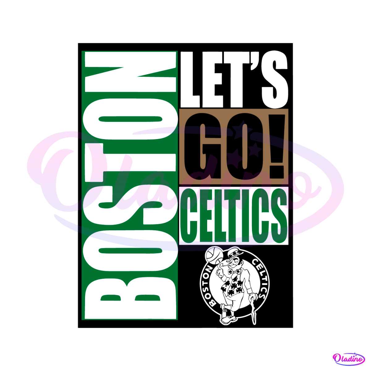 Retro Boston Celtics Lets Go Svg Oladino