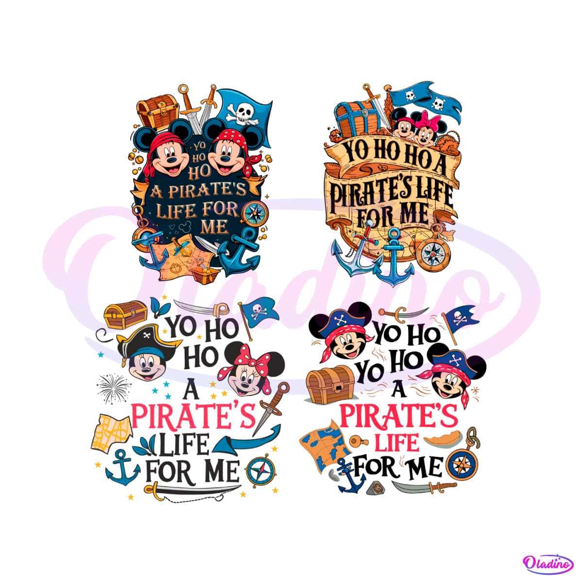 Yo Ho Ho A Pirates Life For Me SVG PNG Bundle