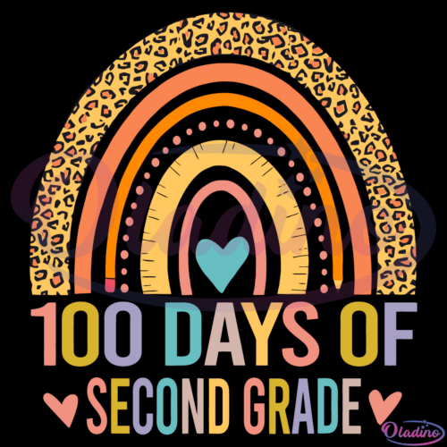 100 Days Of Second Grade Svg Digital File