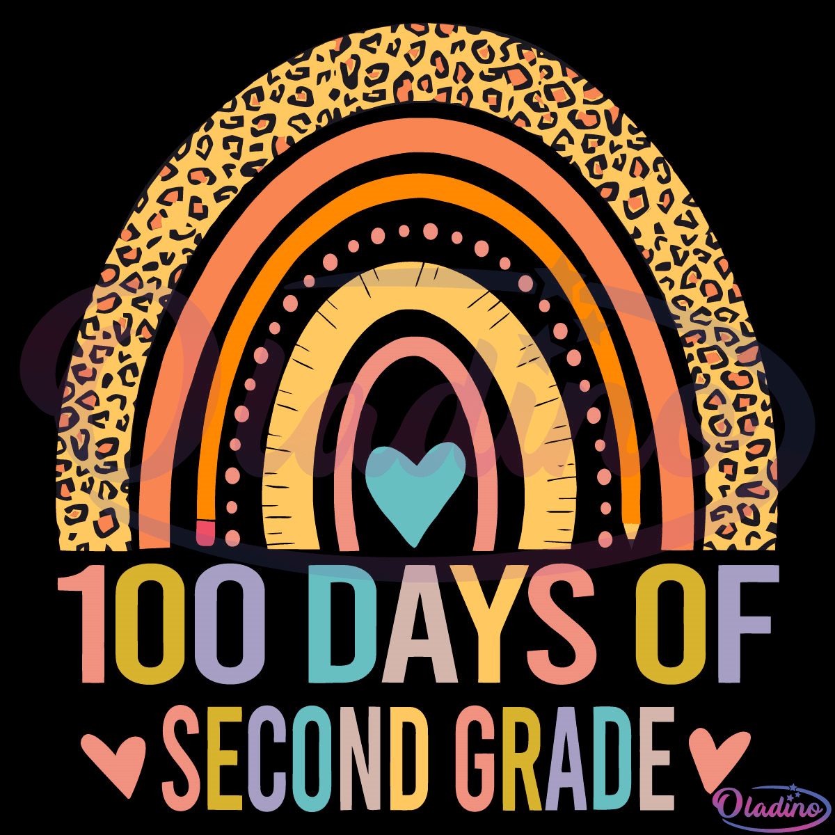 100 Days Of Second Grade Svg Digital File, Second Grade Students Svg