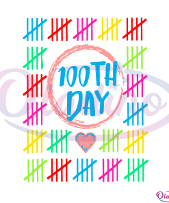 100 Days Smarter Counting Tally Marks 100Th Day Of School Svg