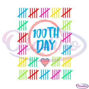 100 Days Smarter Counting Tally Marks 100Th Day Of School Svg