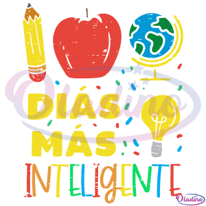 100 Dias Mas Inteligente Svg Digital File, 100th Day Of School Svg