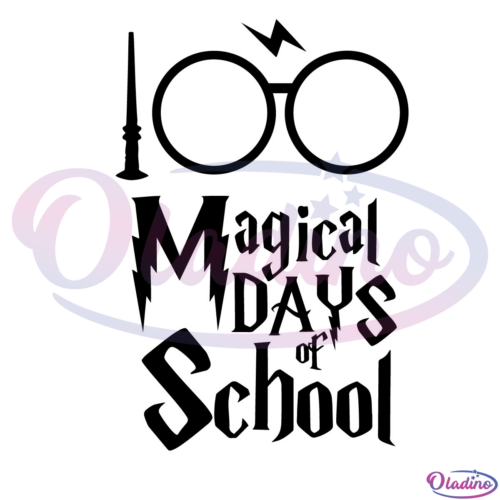 100 Magical Days of School Svg Digital File