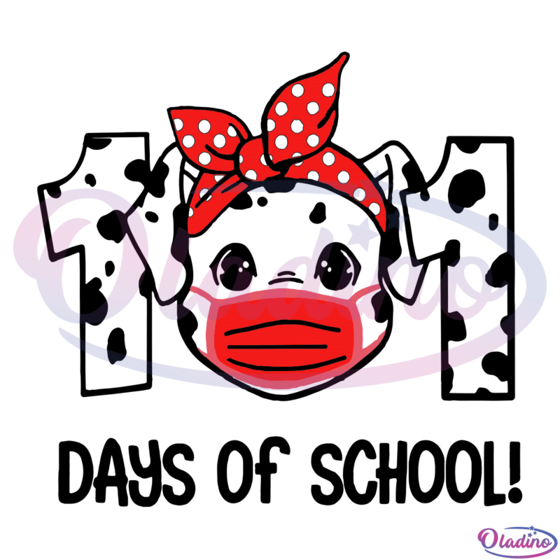 101 Days Of School Funny Cow Svg Digital File