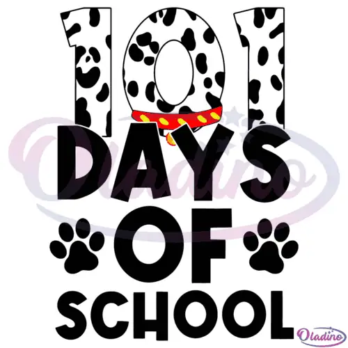 101 Days Of School Dalmatians Svg Digital