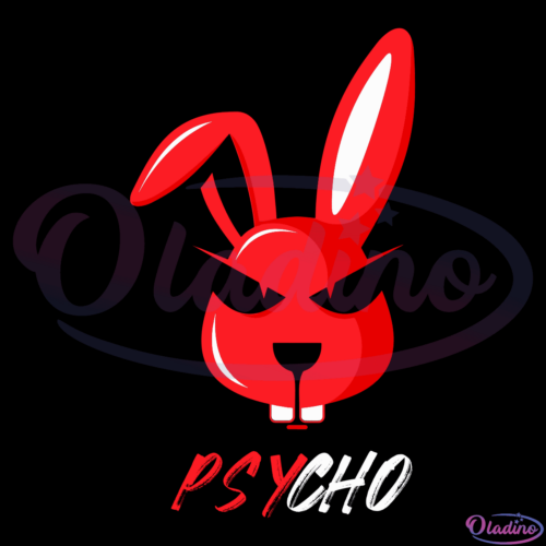 Adorable Psycho Weird Bunny Rabbit Svg Digital Files