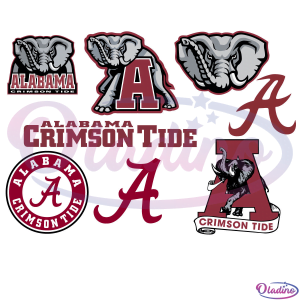 Alabama Crimson Tide Bundle NCAA Svg