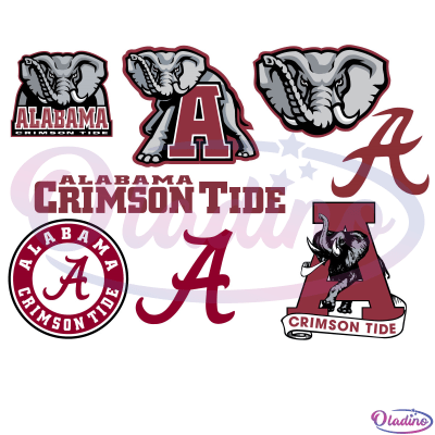 Alabama Crimson Tide Bundle NCAA Svg, Alabama Crimson Tide Logo