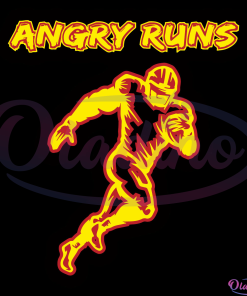 Angry Runs Svg Digital Files, Angry Runs Football Svg