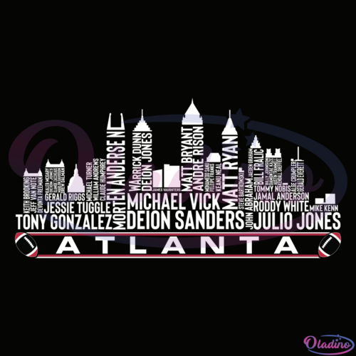 Atlanta Football City Skyline Svg Digital File