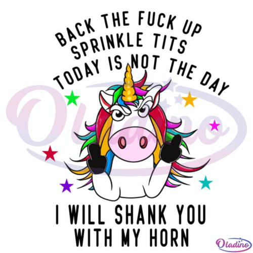 Back The Fuck Up Sprinkle Tits Svg