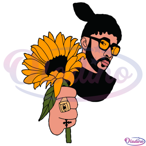 Bad Bunny Grammys Sunflower Svg Digital File