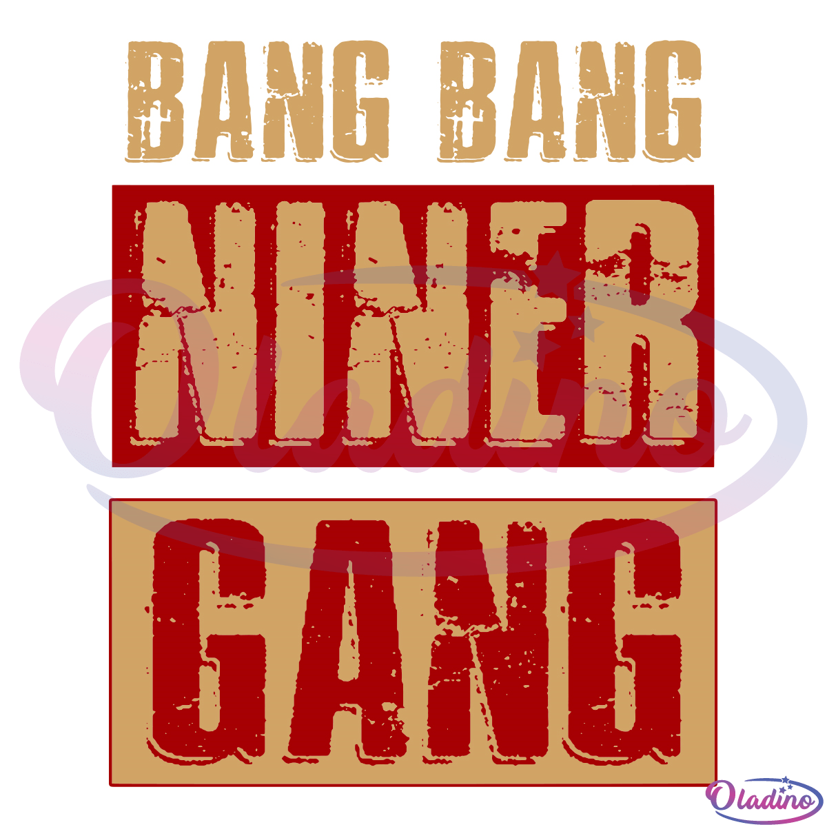 Bang Bang Niner Gang Svg Digital File, San Francisco 49ers Svg