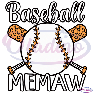 Baseball Memaw Design Svg Digital File