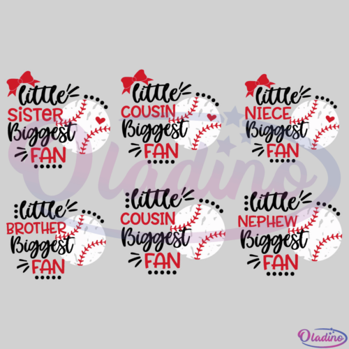 Baseball Family Biggest Fan Bundle Svg