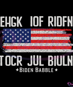 Biden Babble American Flag Svg Digital File-Oladino