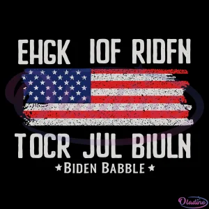 Biden Babble American Flag Svg Digital File-Oladino