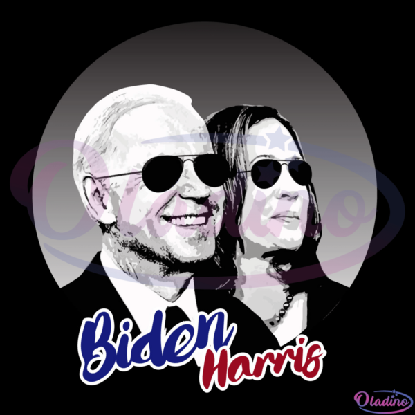 Biden Harris In Sunglasses Fitted Svg Digital File, Biden Harris Svg