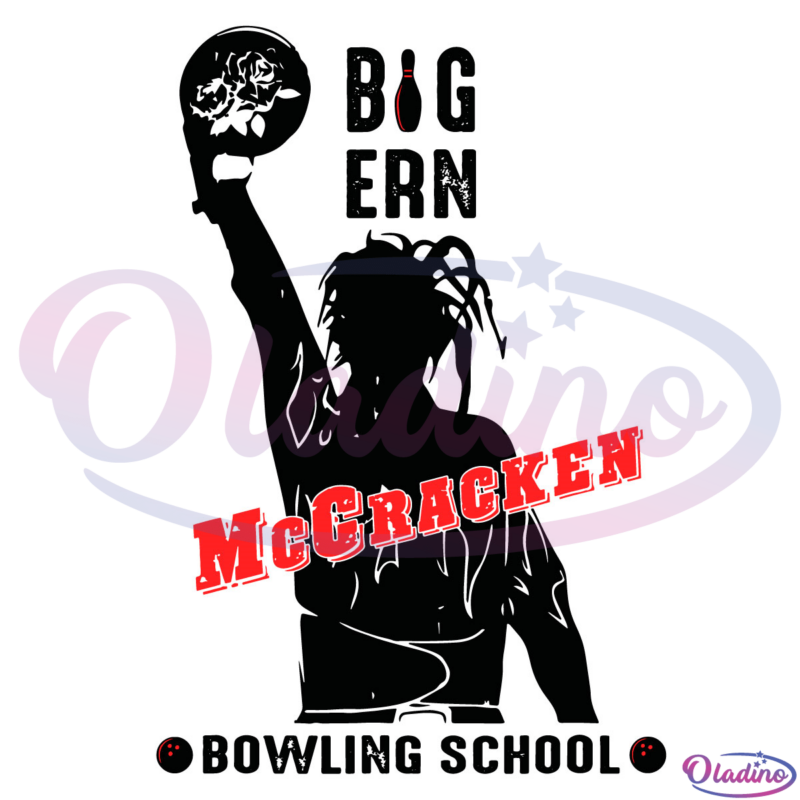 Big Ern McCracken Bowling School Svg Digital File, Flower Bowling Svg