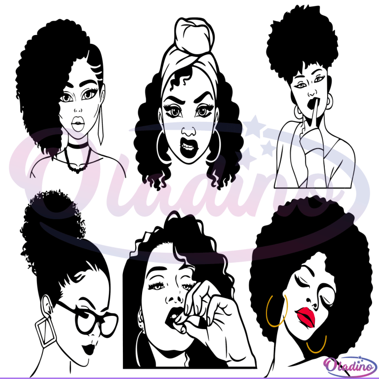 Black Girl Magic Svg Bundle Digital File, Black Woman Svg