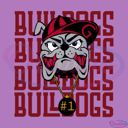 Bulldogs Football #1 Svg Digital File-Oladino