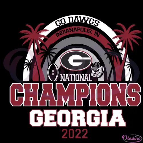 Champions 2021 UGA Bulldogs Braves Svg