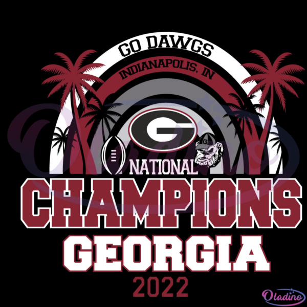 Champions 2021 UGA Bulldogs Braves Svg, NCAA Georgia Svg