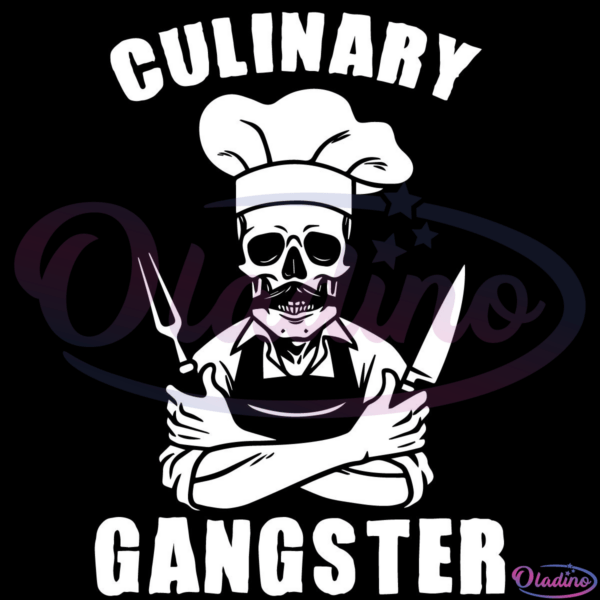 Chef Life Kitchen Svg Digital File, Chef Culinary Gangster Svg, BBQ Svg