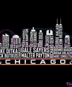 Chicago Football Team All Times Legend SVG Digital File