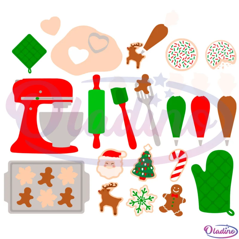 Christmas Cookie Baking SVG Digital