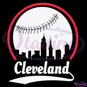 Cleveland Skyline Baseball Svg Digital File-Oladino