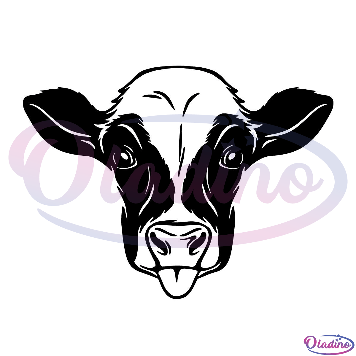Cute Baby Cow SVG- Calf SVG- Farm Animal SVG- Cow’s Head Stencil ...