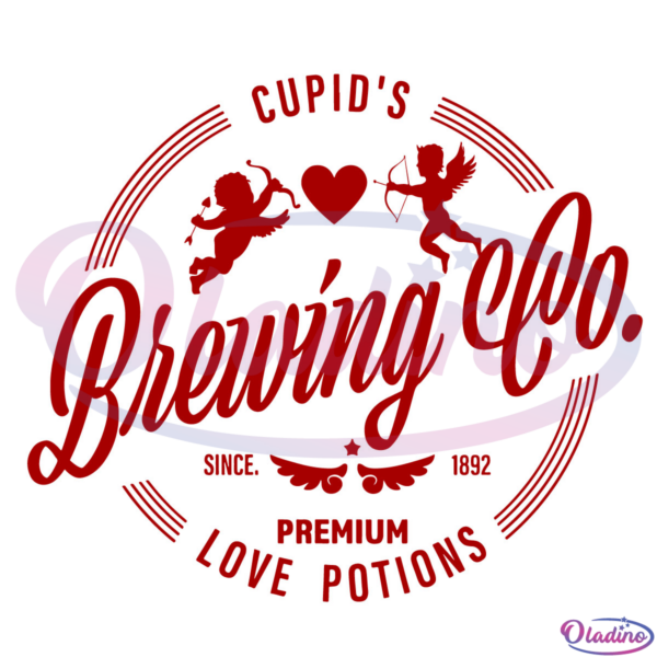 Cupids Brewing Co Svg Digital File, Cupid Logo Svg, Love Position Svg
