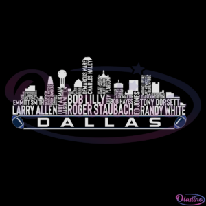 Dallas Football Team All Time Legend Digital File