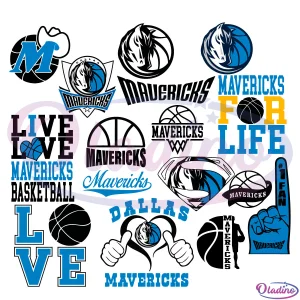 Dallas Mavericks Logo Bundle Svg Digital File