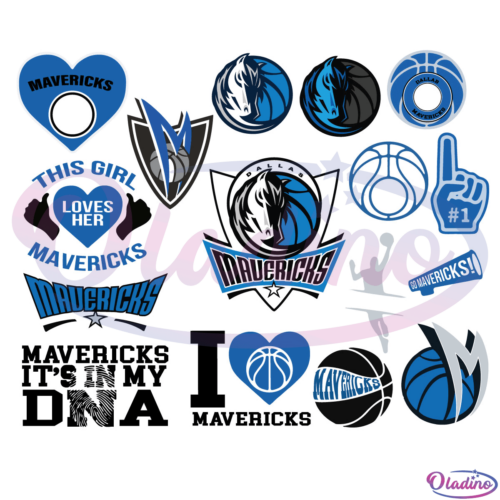 Dallas Mavericks Team NBA Logo Bundle Svg Digital File