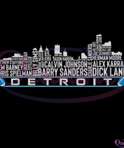 Detroit Football Team All Time Legend SVG Digital File