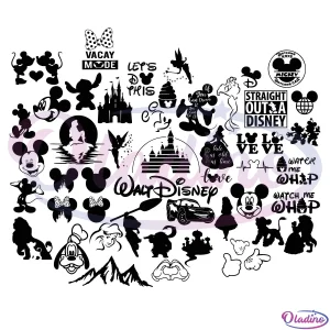 Disney Bundle Svg Digital File