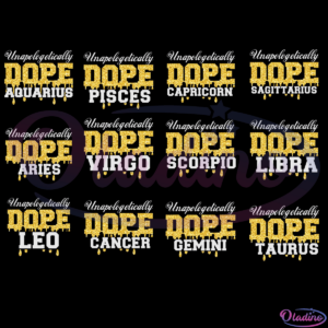 Dope Zodiac African Birthday Bundle Svg Digital File