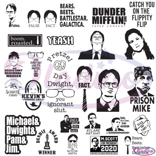 Dunder Mifflin Bundle Svg Digital File