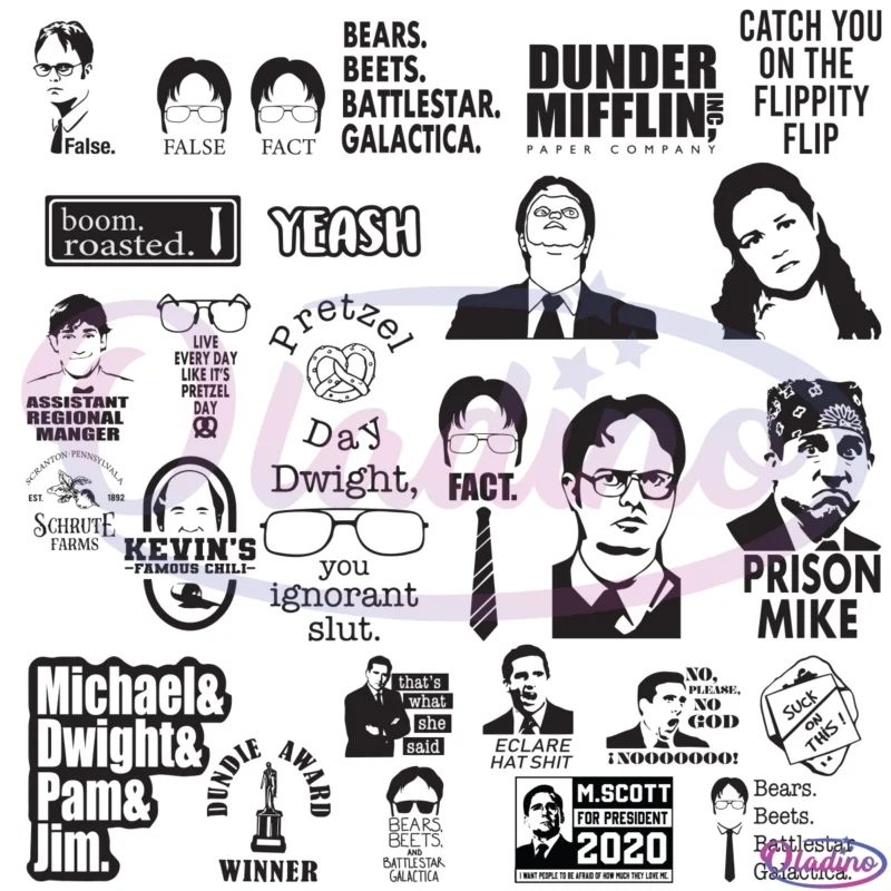 Dunder Mifflin Bundle Svg Digital File