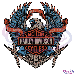 Eagle Harley Davidson Motorcycles Svg Digital, Harley Davidson LOGO