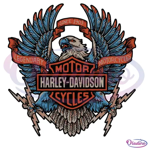 Eagle Harley Davidson Motorcycles svg Digital